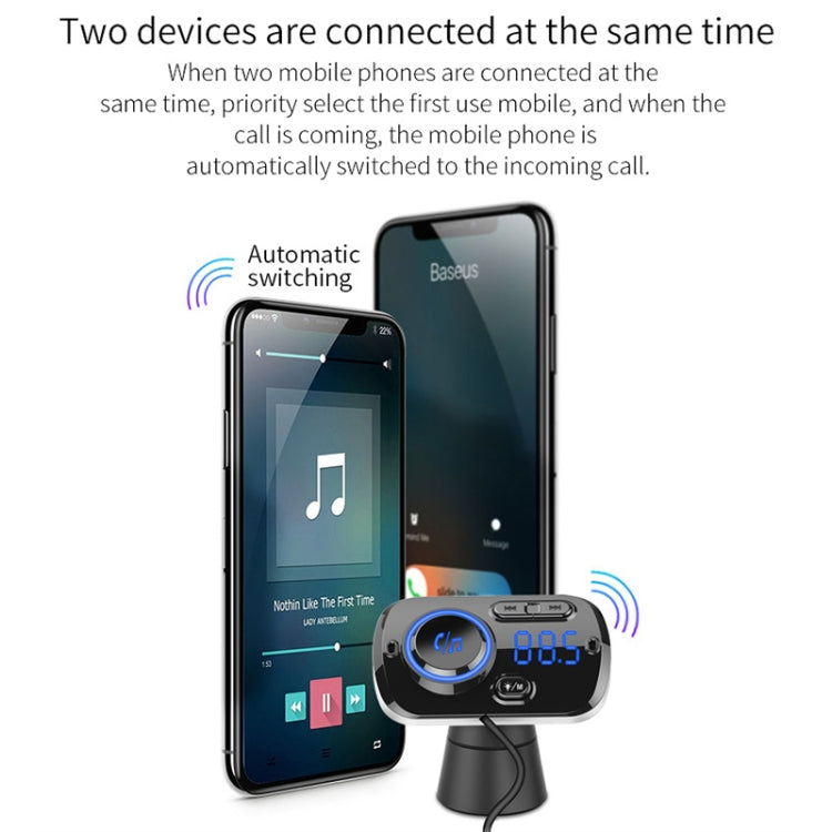 BC49BQ Car Digital Radio Receiver Bluetooth MP3 Player FM Transmitter Voice Assistant QC3.0 Quick Charger ÎҵÄÉ̵ê