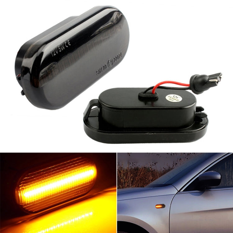 2 PCS D12V / 5W Car LED Leaf Board Side Flowing Water Turn Signal Light for Volkswagen