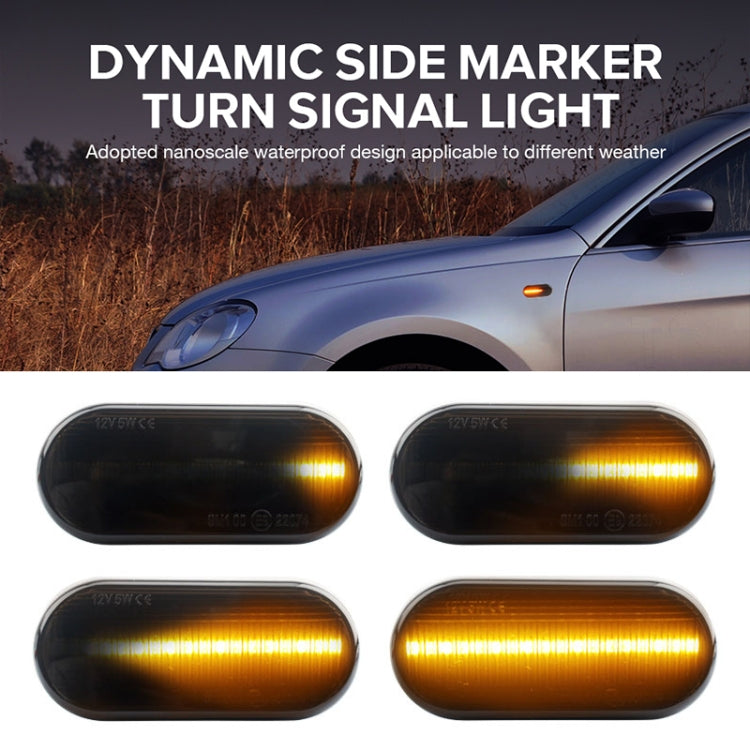 2 PCS D12V / 5W Car LED Leaf Board Side Flowing Water Turn Signal Light for Volkswagen-Reluova