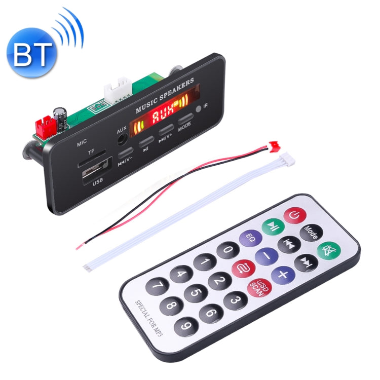 Car 12V 2x3W Audio MP3 Player Decoder Board FM Radio TF USB 3.5mm AUX, with Bluetooth & Recording Call Function & Remote Control ÎҵÄÉ̵ê