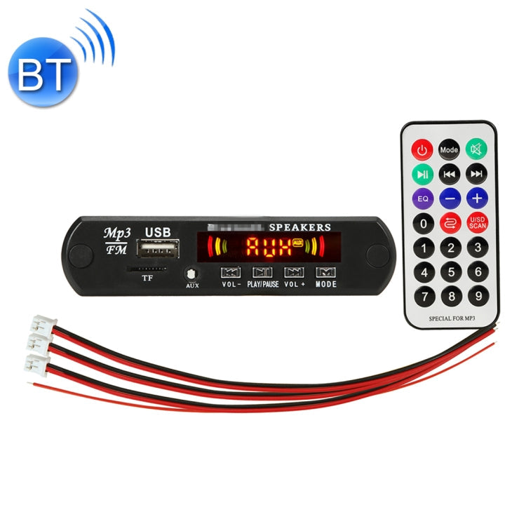 Car 12V 2x3W Audio MP3 Player Decoder Board FM Radio TF USB 3.5mm AUX, with Bluetooth / Recording Call Function / Power Amplifier / Remote Control ÎҵÄÉ̵ê