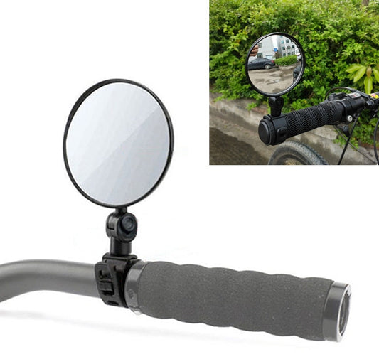 Universal 360 Rotate Adjustable Bicycle Rearview Handlebar Wide-angle Convex Mirror Cycling Rear View Mirror