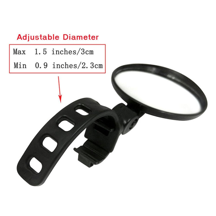 Universal 360 Rotate Adjustable Bicycle Rearview Handlebar Wide-angle Convex Mirror Cycling Rear View Mirror Reluova