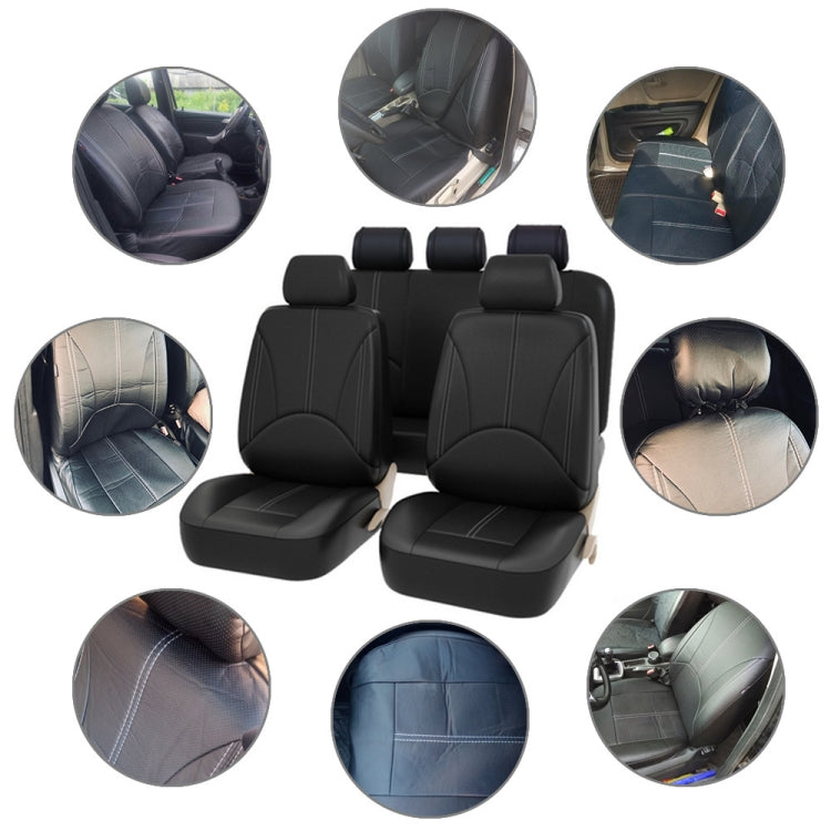 9 in 1 Universal PU Leather Four Seasons Anti-Slippery Cushion Mat Set for 5 Seat Car ÎҵÄÉ̵ê