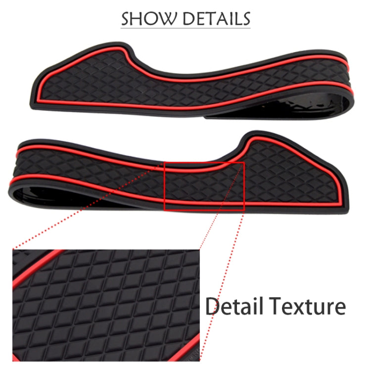 6 in 1 Car Water Cup Gate Slot Mats Silicon Anti-Slip Interior Door Pad for Tesla Model S ÎҵÄÉ̵ê