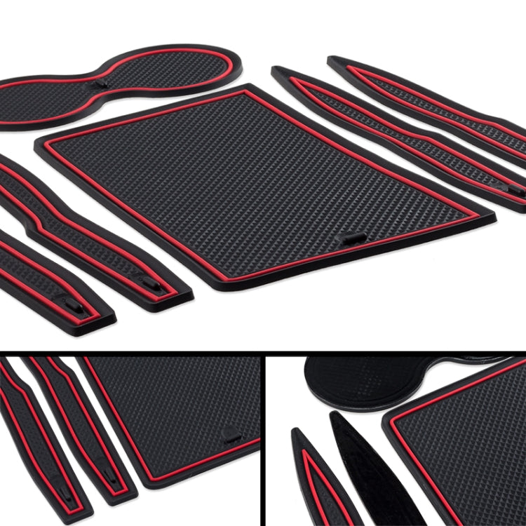 6 in 1 Car Water Cup Gate Slot Mats Silicon Anti-Slip Interior Door Pad for Tesla Model S ÎҵÄÉ̵ê