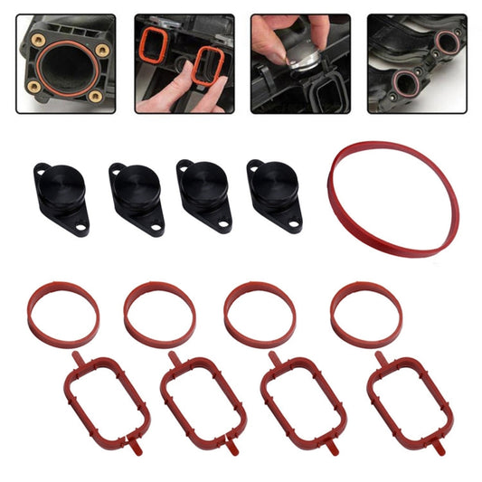 4x22mm Car Swirl Flap Air Intake Aluminum Gasket Remove Repair Kit