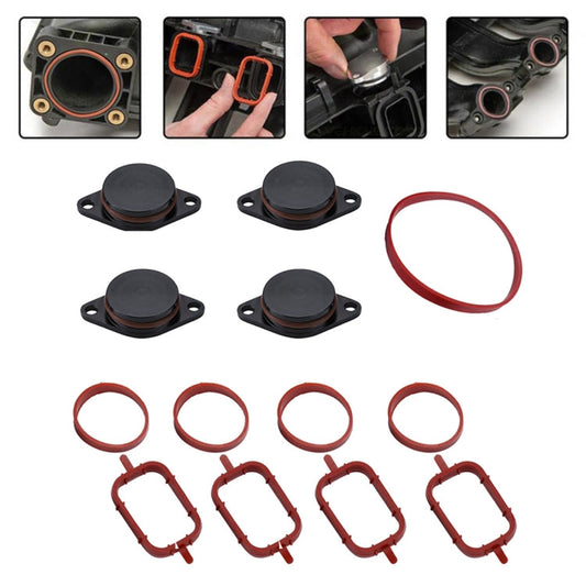 4x33mm Car Swirl Flap Air Intake Aluminum Gasket Remove Repair Kit