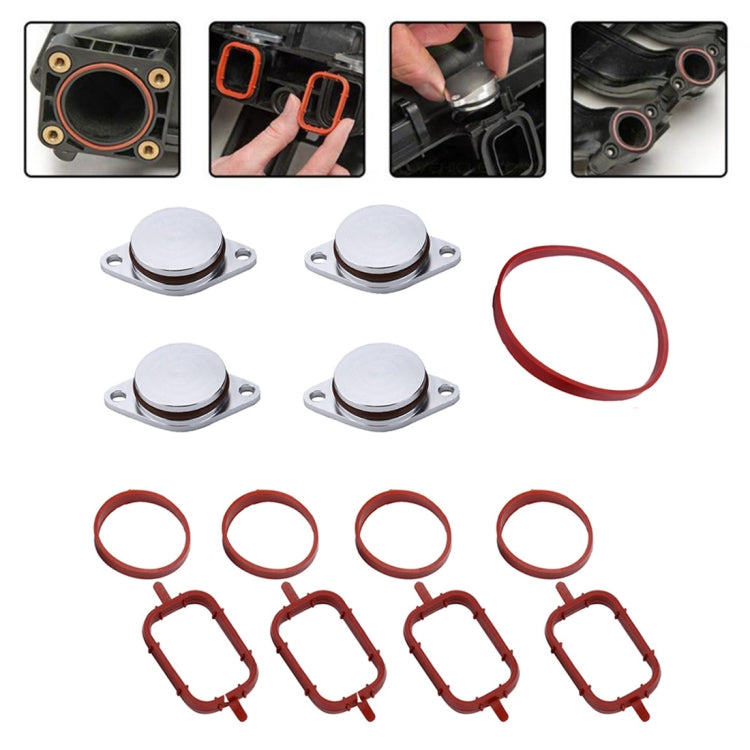 4x33mm Car Swirl Flap Air Intake Aluminum Gasket Remove Repair Kit