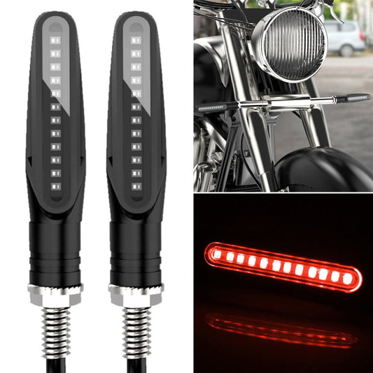 2 PCS D12V / 1W Motorcycle LED Waterproof Side Lights Turn Signal Light