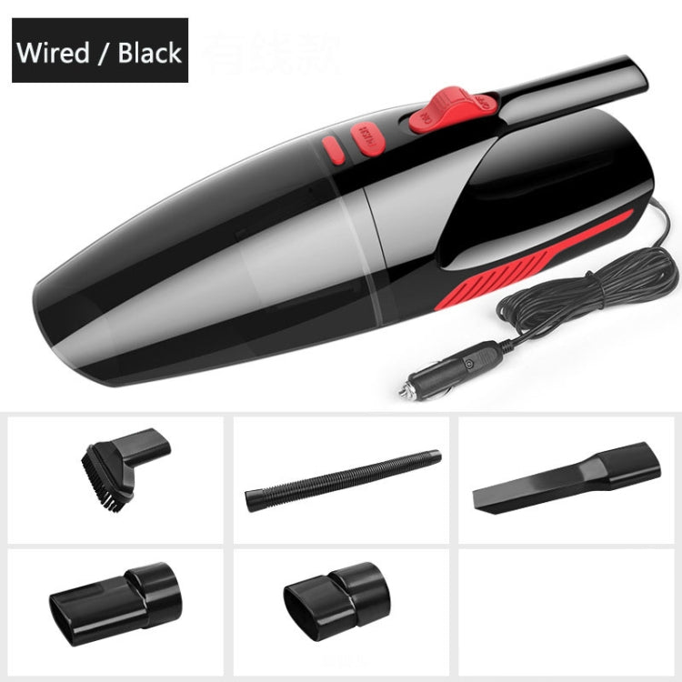 Car Wired Portable 120W Handheld Powerful Vacuum Cleaner Cable Length: 5m, without LED Light