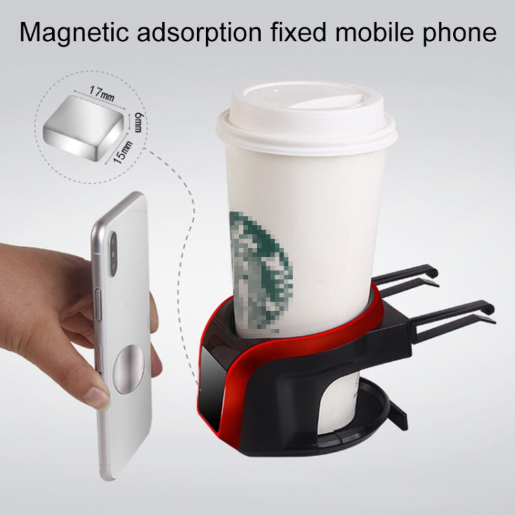 2 in 1 Car Air Outlet Magnetic Mount Beverage Cup Stand Phone Holder-Reluova