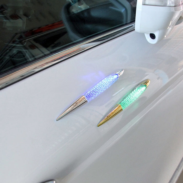 Car Solar Shark Gill Warning Lights Car Door Anti-collision Rear-end Collision LED Dlashing Lamp, Mode: Constant Bright + Flashing ÎҵÄÉ̵ê