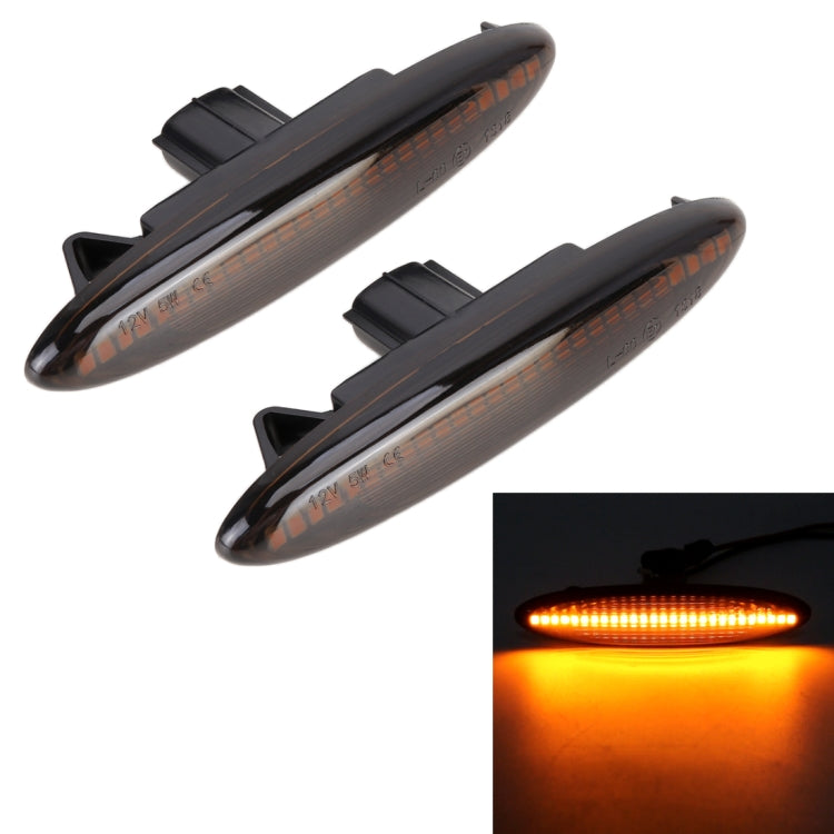 2 PCS DC12V / 5W Car LED Dynamic Blinker Side Lights Flowing Water Turn Signal Light for Lexus, Amber Light