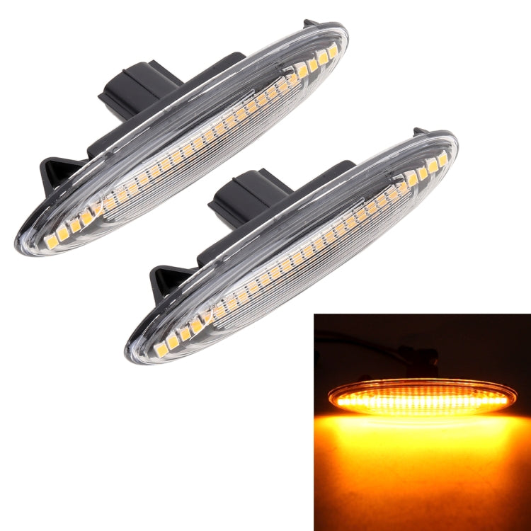 2 PCS DC12V / 5W Car LED Dynamic Blinker Side Lights Flowing Water Turn Signal Light for Lexus, Amber Light-Reluova