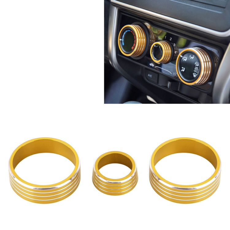 3 PCS Car Aluminum Alloy Air Conditioner Knob Case for Honda VEZEL / XR-V / Fit / GIENIA / City ÎҵÄÉ̵ê