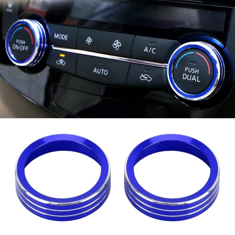 2 PCS Car Metal Air Conditioner Knob Case for Nissan X-TRAIL-Reluova