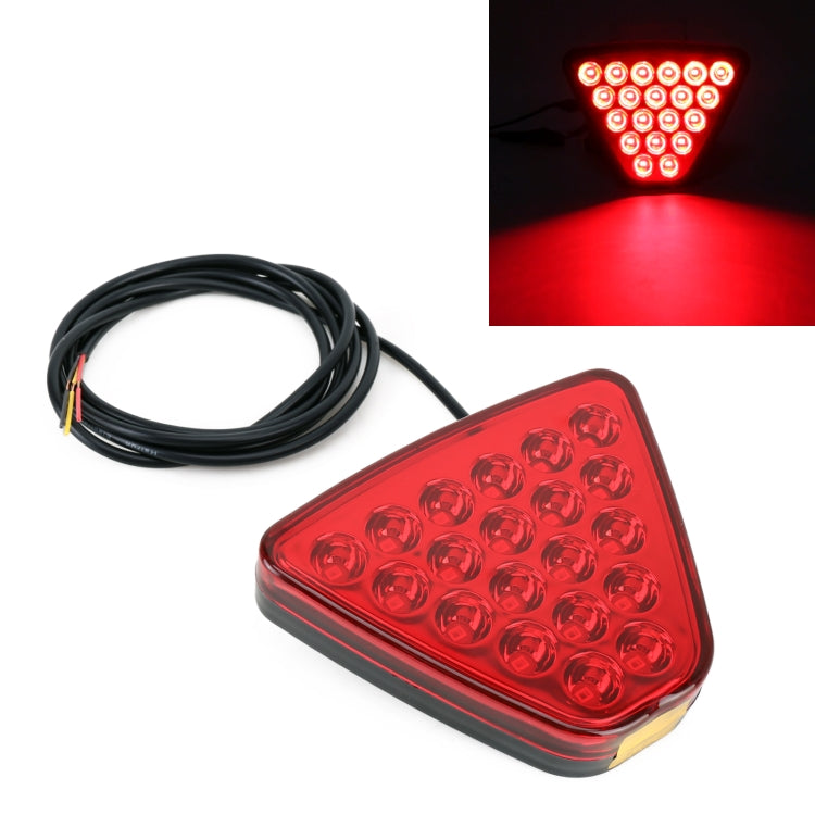 DC12V 1W Car Triangle Highlight Brake Lights Reversing Light with 20LEDs SMD-3528