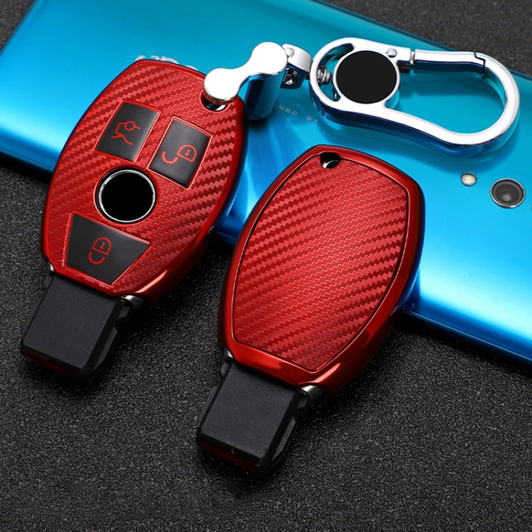 For Mercedes-Benz C-Class 3-button B Version Car TPU Key Protective Cover Key Case with Key Ring ÎҵÄÉ̵ê