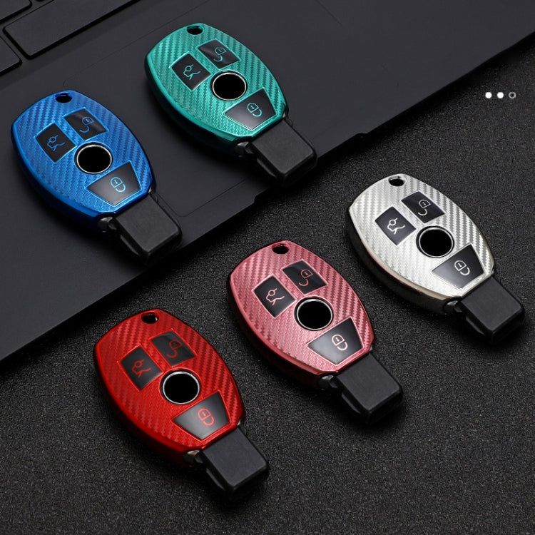 For Mercedes-Benz C-Class 3-button B Version Car TPU Key Protective Cover Key Case with Key Ring