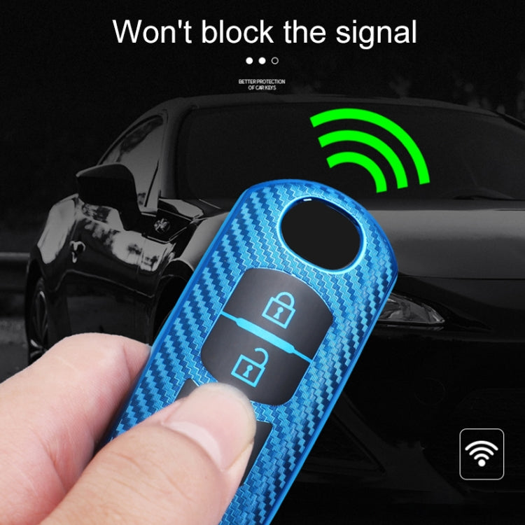 For Mazda Smart 3-button Car TPU Key Protective Cover Key Case with Key Ring