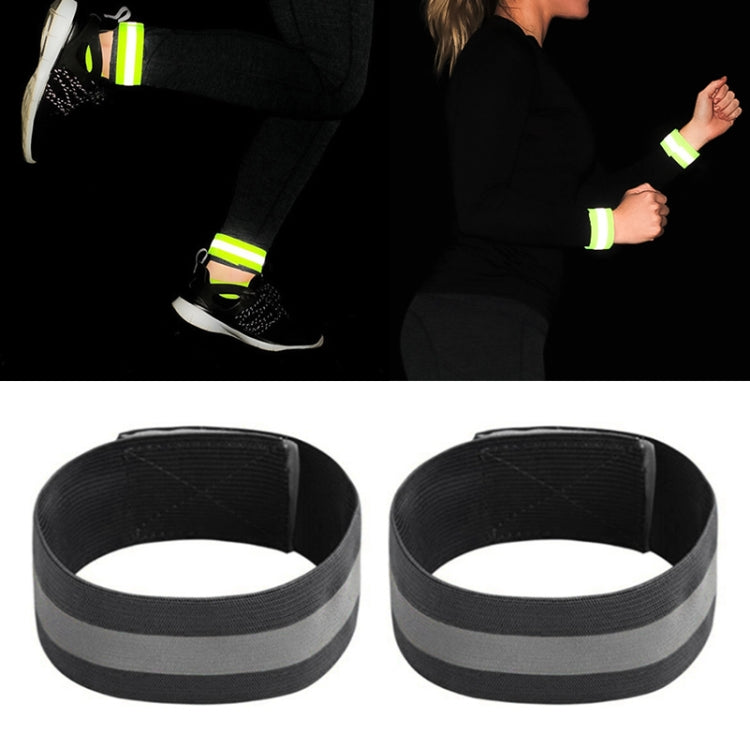 2pcs Reflective Band Outdoor Sports Running Cycling Night Warning Wrist Band