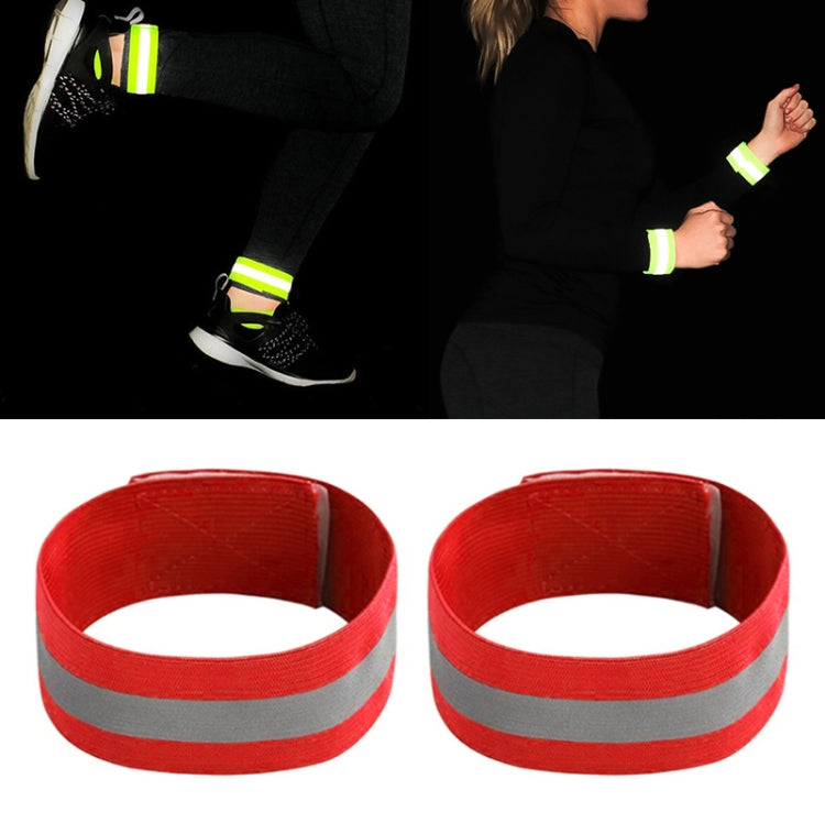 2pcs Reflective Band Outdoor Sports Running Cycling Night Warning Wrist Band Reluova