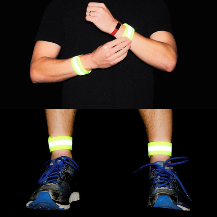 2pcs Reflective Band Outdoor Sports Running Cycling Night Warning Wrist Band Reluova