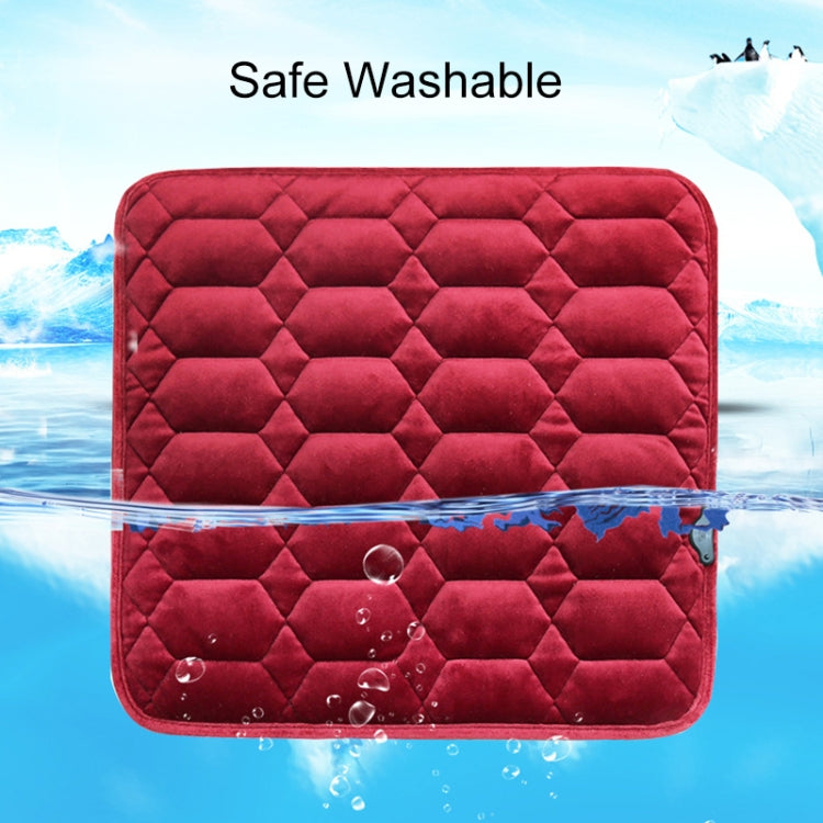 Car USB Seat Heater Cushion Warmer Cover Winter Heated Warm Mat, Style: Square ÎҵÄÉ̵ê