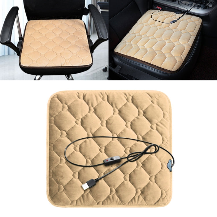 Car USB Seat Heater Cushion Warmer Cover Winter Heated Warm Mat, Style: Heart Shape ÎҵÄÉ̵ê