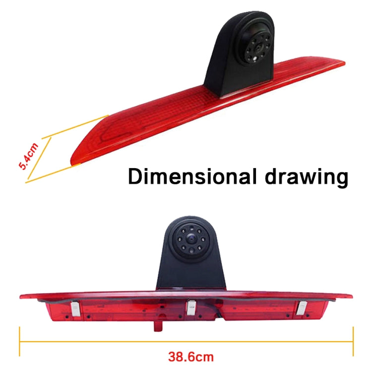 PZ466 Car Waterproof 170 Degree Brake Light View Camera for Ford Transit 2014-2015