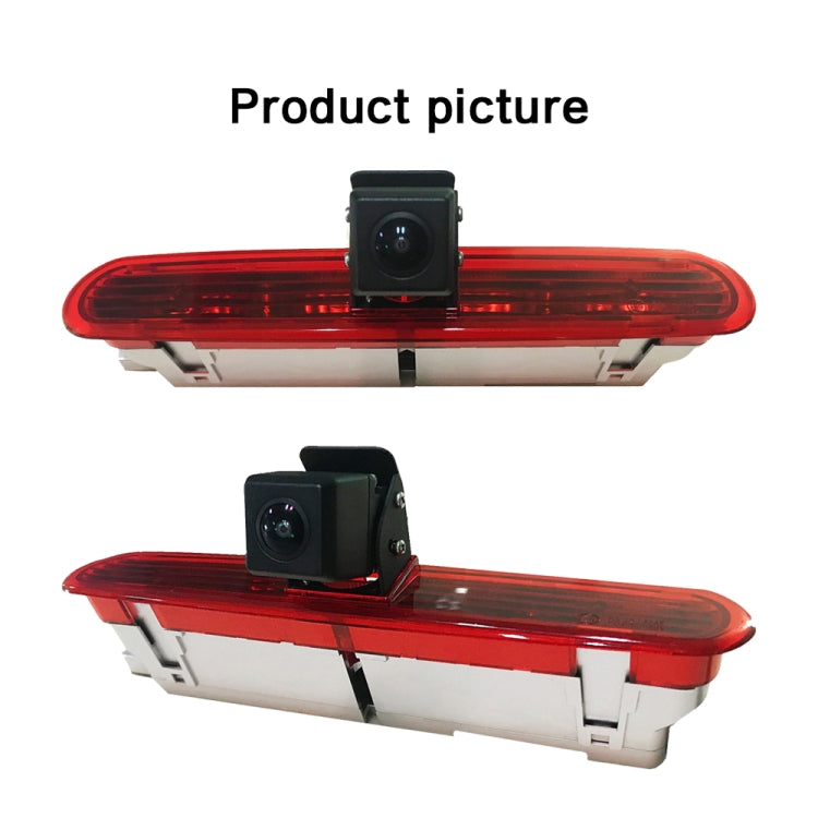 PZ472 Car Waterproof 170 Degree Brake Light View Camera + 7 inch Rearview Monitor for Fiat / Opel