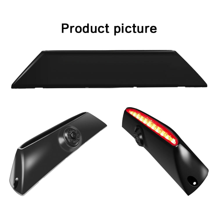 PZ474 Car Waterproof 170 Degree Brake Light View Camera + 7 inch Rearview Monitor for Iveco Daily 4 Gen