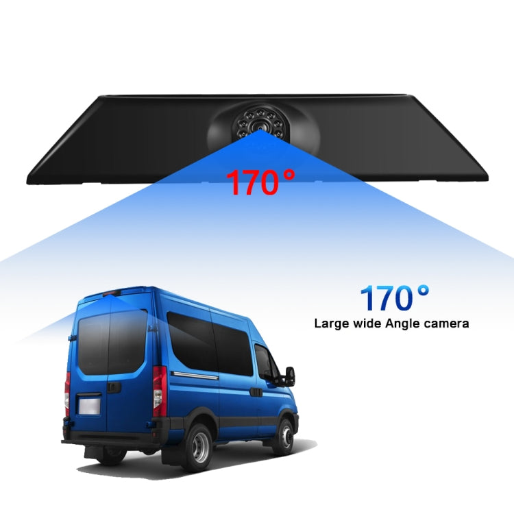 PZ474 Car Waterproof 170 Degree Brake Light View Camera + 7 inch Rearview Monitor for Iveco Daily 4 Gen