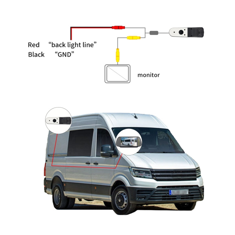 PZ475 Car Waterproof 170 Degree Brake Light View Camera for Volkswagen Crafter ÎҵÄÉ̵ê