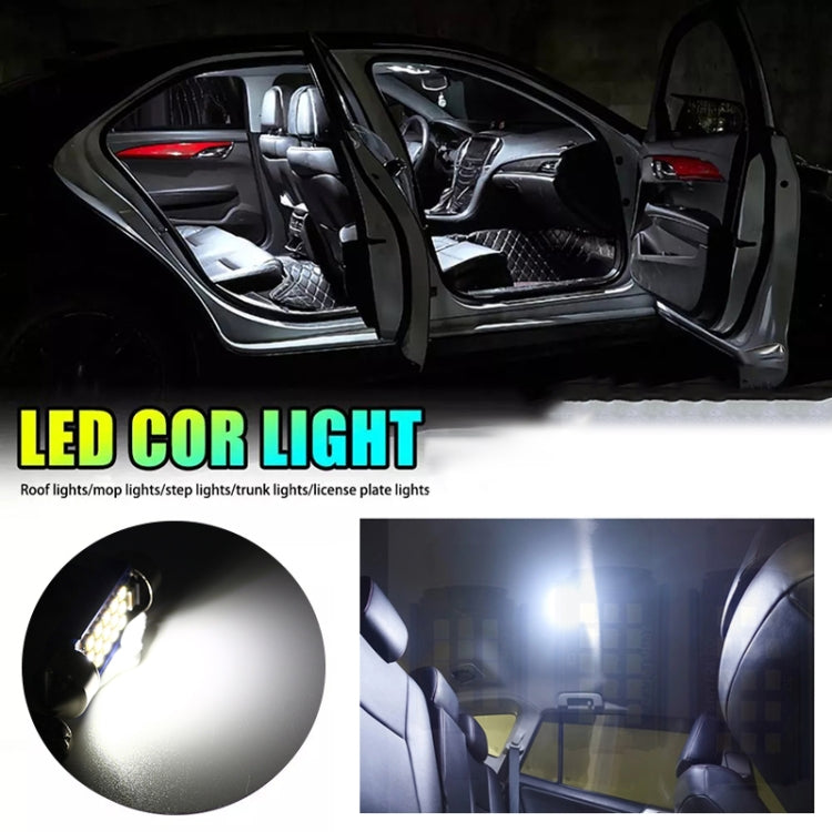 2pcs 39mm DC12-24V / 1W / 6000K / 60LM 15LEDs SMD Car Reading Lamp Dome Light-Reluova