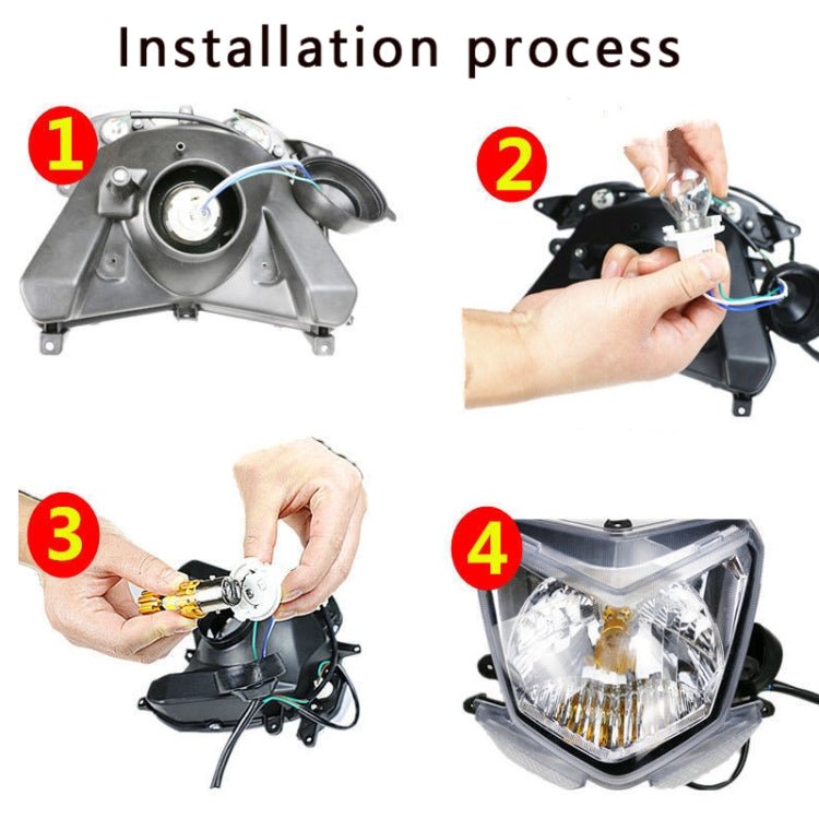 BA20D DC12-80V / 20W / 6000K / 2000LM Motorcycle Headlight with Angel Eyes ÎҵÄÉ̵ê