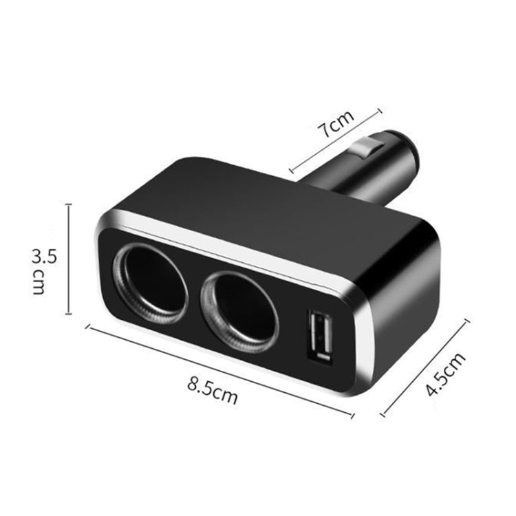 SHUNWEI SD-1909 80W 0.8A Car 2 in 1 USB Charger 90 Degree Free Rotation Cigarette Lighter ÎҵÄÉ̵ê