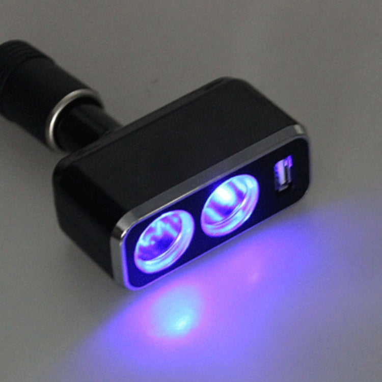 SHUNWEI SD-1909 80W 0.8A Car 2 in 1 USB Charger 90 Degree Free Rotation Cigarette Lighter ÎҵÄÉ̵ê