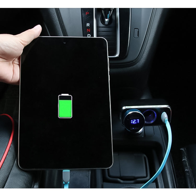 SHUNWEI SD-1909 80W 0.8A Car 2 in 1 USB Charger 90 Degree Free Rotation Cigarette Lighter ÎҵÄÉ̵ê