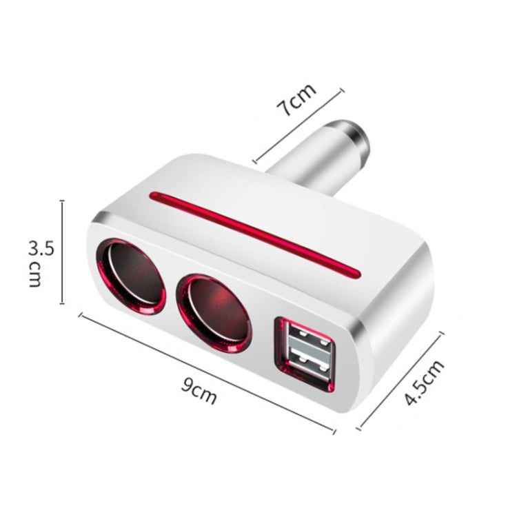 SHUNWEI SD-1918 80W 3.1A Car 2 in 1 Dual USB Charger