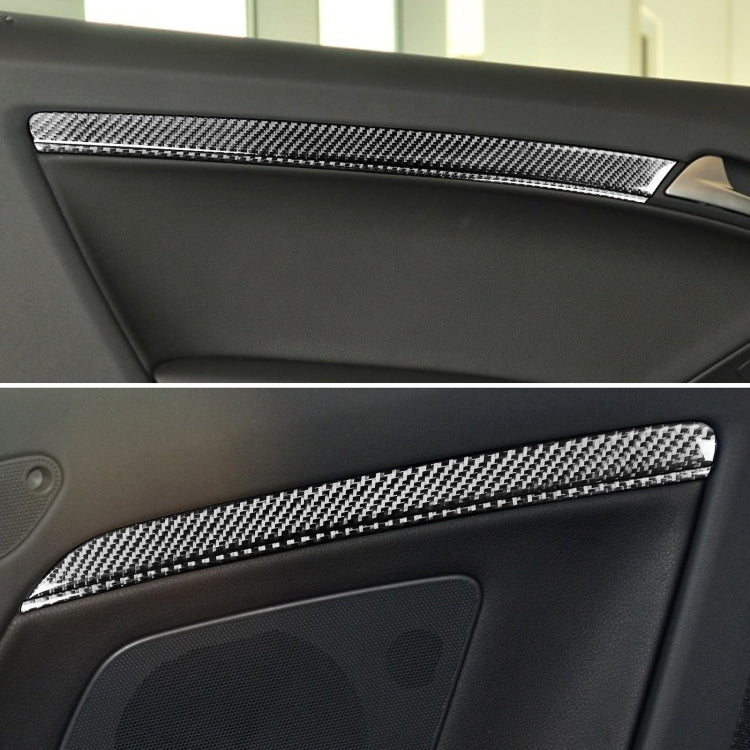 8 in 1 Car Carbon Fiber Door Panel Decorative Sticker for Audi A5 Hard Top 2008-, Left and Right Drive Universal ÎҵÄÉ̵ê