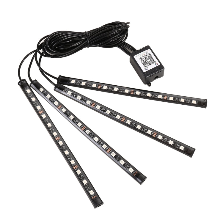 4 in 1 Universal Car USB 8-color APP Control LED Atmosphere Light Decorative Lamp, with 12LEDs Lamps Cable Length: 1.5m ÎҵÄÉ̵ê