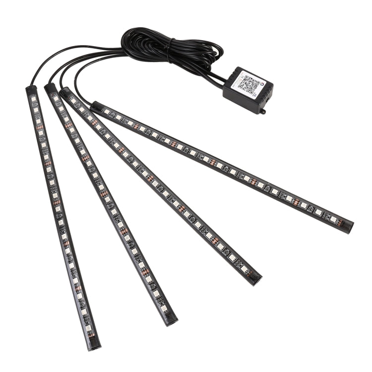 4 in 1 Universal Car USB 8-color APP Control LED Atmosphere Light Decorative Lamp, with 18LEDs Lamps Cable Length: 1.5m ÎҵÄÉ̵ê