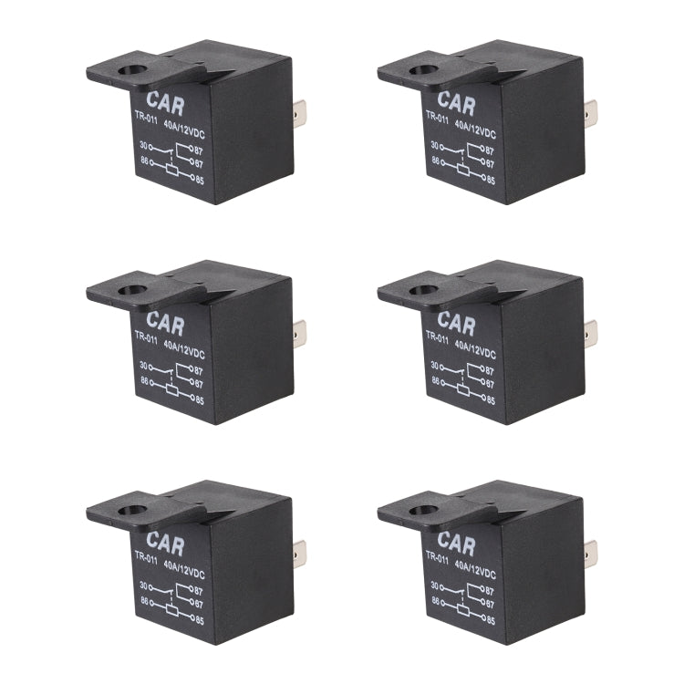 6 PCS TR-011 40A 4P Car Relay