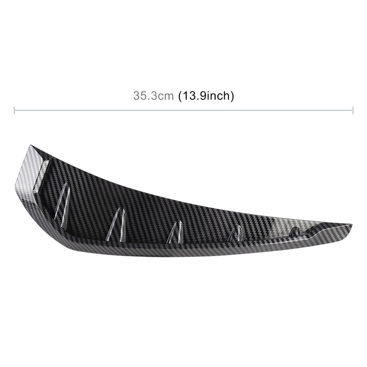 2 PCS Car Soft Silicone Decorative Sticker Outside Sticker, Carbon Fiber Texture-Reluova