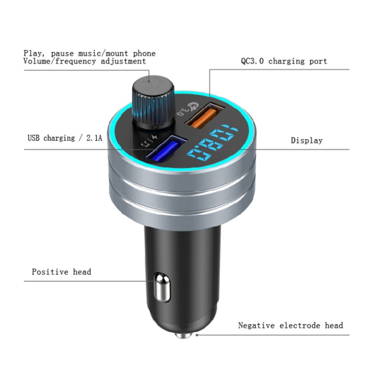 C1 Multifunctional Car Dual USB Charger MP3 Music Player Bluetooth FM Transmitter ÎҵÄÉ̵ê