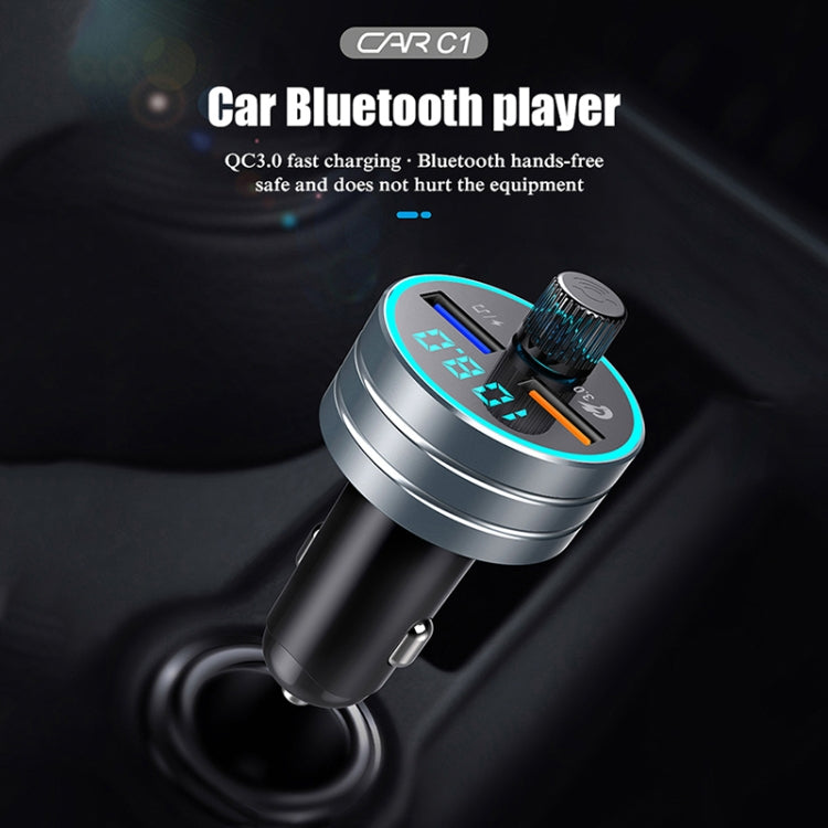 C1 Multifunctional Car Dual USB Charger MP3 Music Player Bluetooth FM Transmitter ÎҵÄÉ̵ê