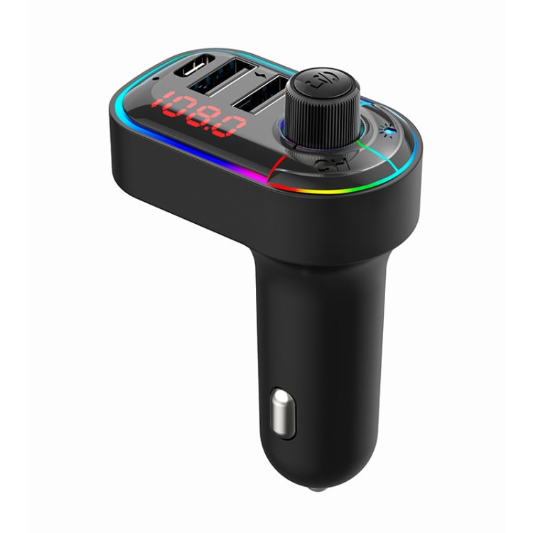 C12 Multifunctional Car Dual USB Charger Bluetooth FM Transmitter with Atmosphere Light ÎҵÄÉ̵ê