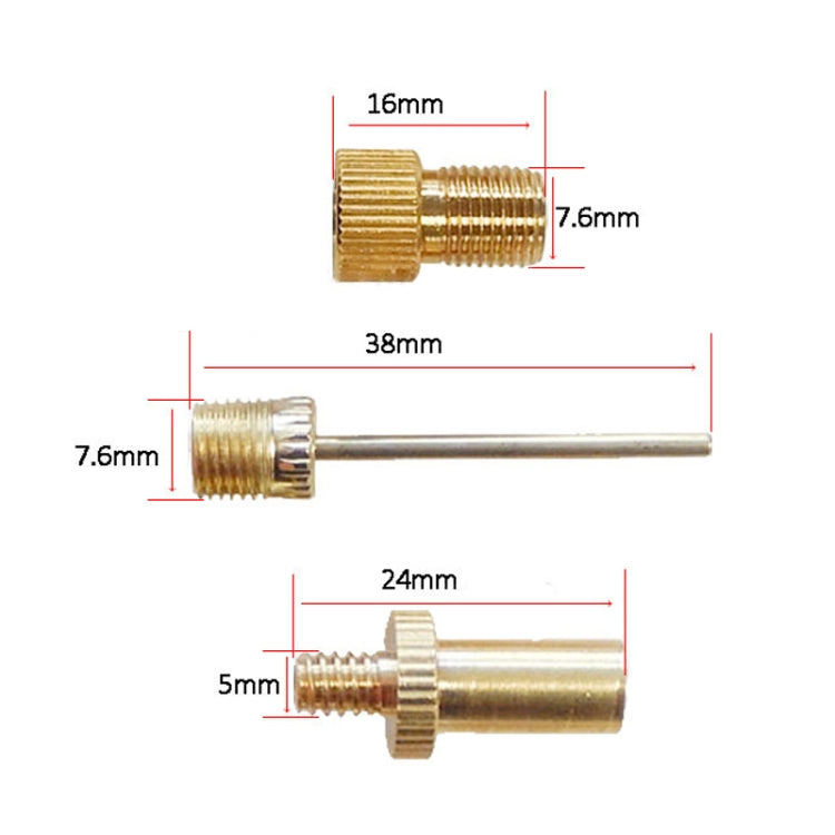 4 in 1 A Inflator Adapter French Mouth / US Mouth / UK Mouth Inflation Needle Adapter-Reluova